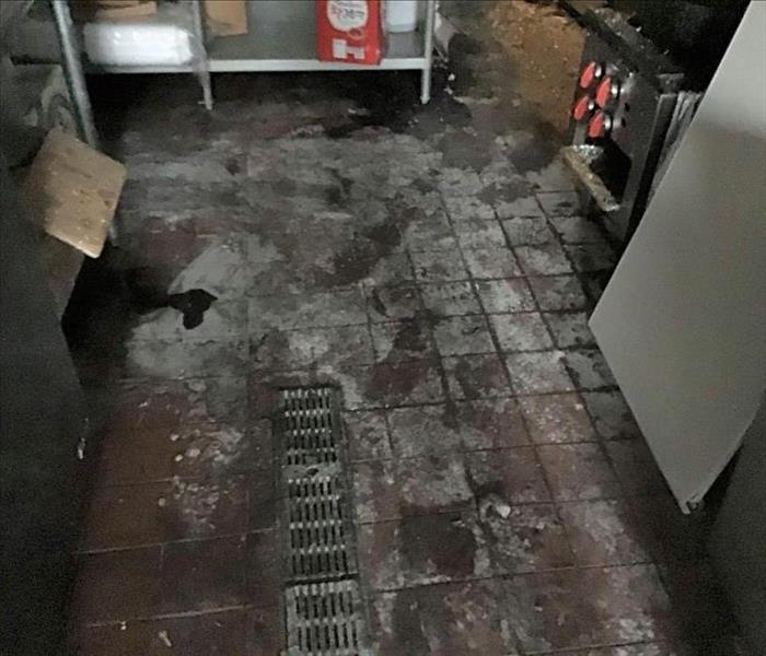 Flooring Damaged with soot after a Fire 