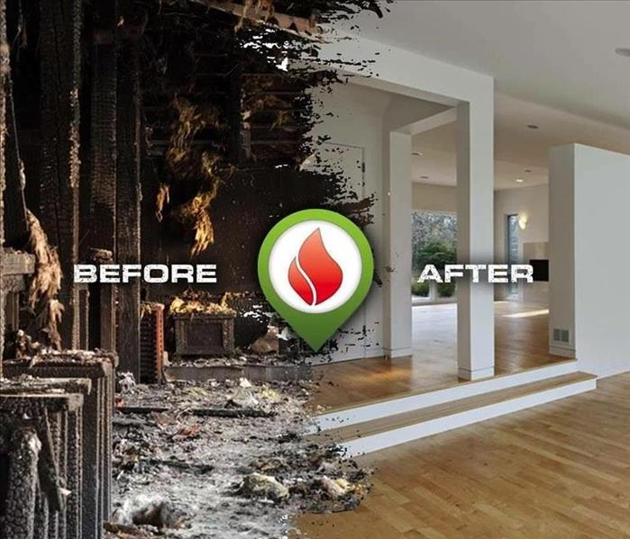 SERVPRO Before and After Fire Restoration Services