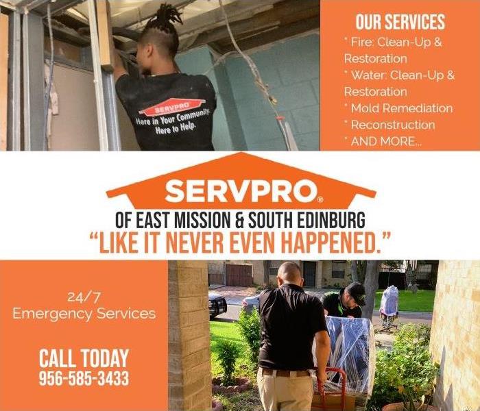 technicians helping working for servpro 