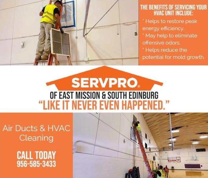 air duct commercial services of SERVPRO mission texas location edinburg texas technician certified 